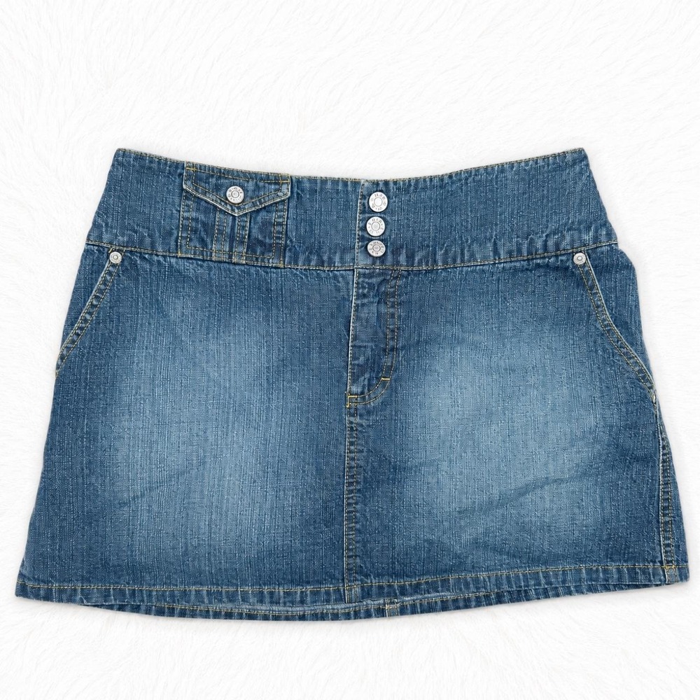 Y2K B.U.M. Equipment Denim Mini Skirt